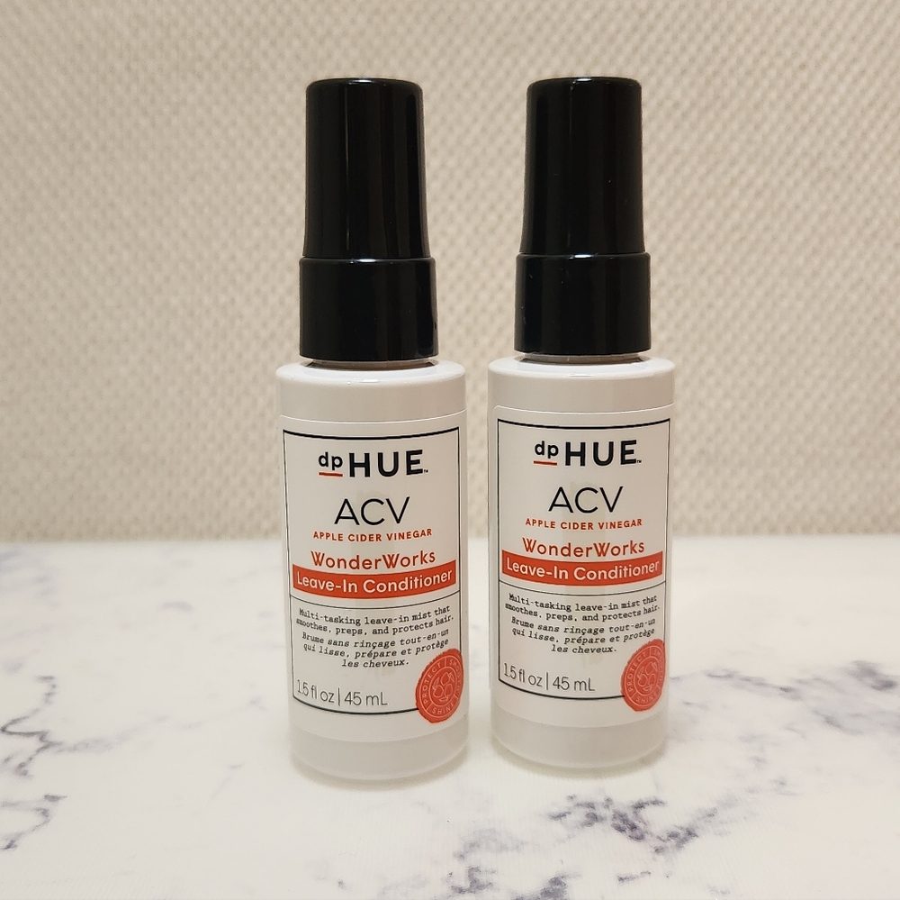 2 dpHUE ACV Wonder Works Leave In Conditoner Travel Size 1.5 Oz